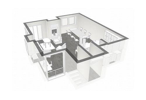 Real Estate Deluxe Floor Plan