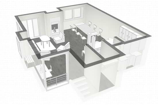 Real Estate 2D 3D Floor Plan