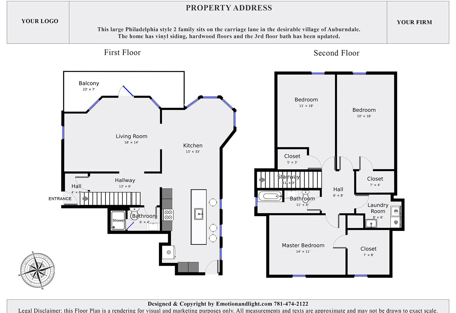 Real Estate Standard Floor Plan