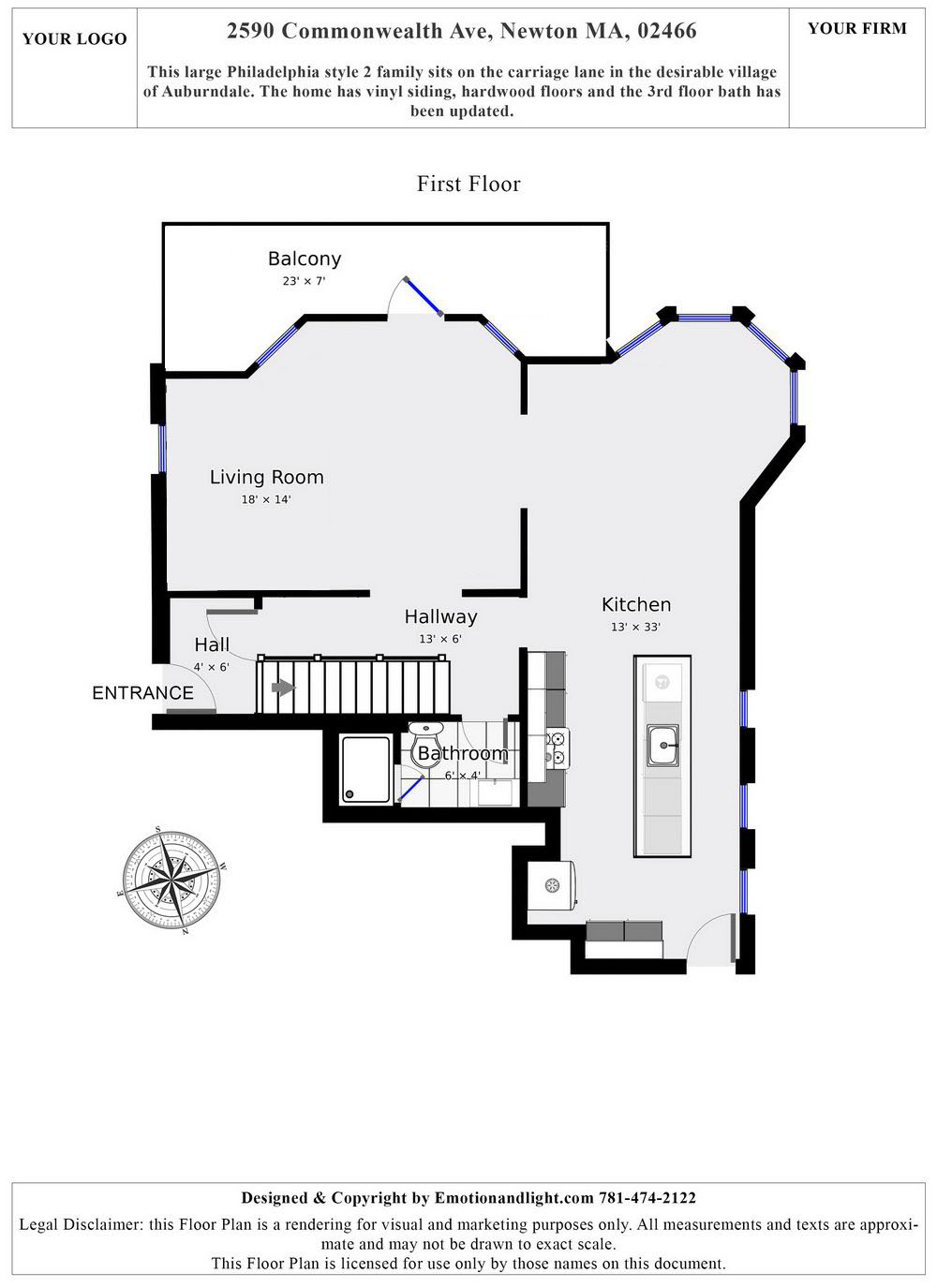 Real Estate Standard Floor Plan